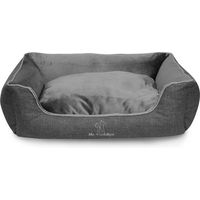 Produktbild von Mr. Cuddles Hundebett Pablo Hundekissen aus Schaumstoff Grau Größe M 80x50cm