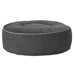 Mr. Cuddles Hundekissen Lilly Rundes Hundebett aus Cord in Grau Größe M 80cm mit Öko Tex 100 Zertifizierung - 80 cm – Bild 1 von 7