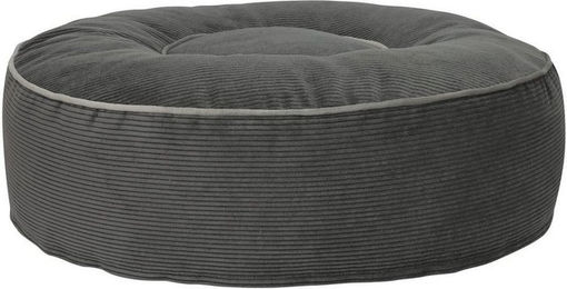 Mr. Cuddles Hundekissen Lilly Rundes Tierbett mit waschbarem Cord-Bezug und Tragegriff Grau Größe L 100cm – Bild 1 von 3