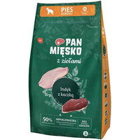 Produktbild von Mr. Meatballs Trockenfutter für adulte Hunde Truthahn Ente Huhn Hypoallergen 3 kg