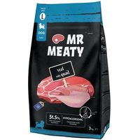 Produktbild von MR MEATY Trockenfutter Kalb und Wachtel Hypoallergen für Welpen 3 kg