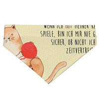 Produktbild von Mr. & Mrs. Panda Bandana Halstuch für Katzen und Hunde aus Polyester in Gelb und Beige