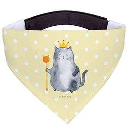 Mr. & Mrs. Panda Bandana Halstuch König für Hunde und Katzen aus Polyester Gelb Größe L – Bild 1 von 5