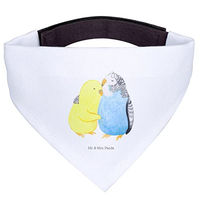 Produktbild von Mr. & Mrs. Panda Bandana Wellensittich Liebe Halstuch aus Polyester Weiß Größe L