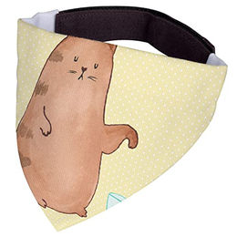 Mr. & Mrs. Panda Halstuch für Hund und Katze aus Polyester in Gelb und Bunt Größe L – Bild 1 von 5