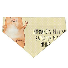 Mr. & Mrs. Panda Halstuch Umarmen für Hund und Katze aus Polyester in Gelb und Beige Größe L – Bild 1 von 2