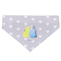 Produktbild von Mr. & Mrs. Panda Halstuch Wellensittich Liebe Grau Größe S