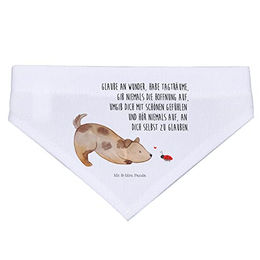 Produktbild von Mr. & Mrs. Panda Hund Bandana Marienkäfer Halstuch aus Polyester Weiß Größe L