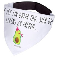 Produktbild von Mr. & Mrs. Panda Hund Halstuch Avocado Design Weiß Polyester