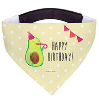 Produktbild von Mr. & Mrs. Panda Hund Halstuch Avocado Geburtstag Gelb Polyester Größe L