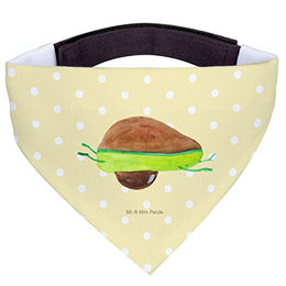 Mr. & Mrs. Panda Hund Halstuch Avocado Yoga Gelb Polyester Größe L – Bild 1 von 4
