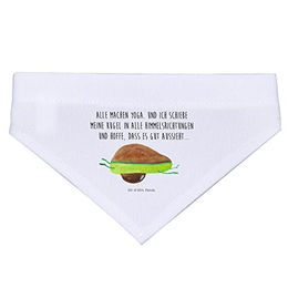 Produktbild von Mr. & Mrs. Panda Hund Halstuch Avocado Yoga Weiß Größe S