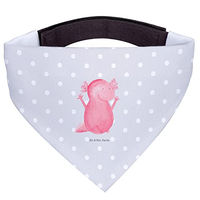 Produktbild von Mr. & Mrs. Panda Hund Halstuch Axolotl Hurra aus Polyester in Grau und Rosa Größe S