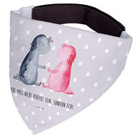 Produktbild von Mr. & Mrs. Panda Hund Halstuch Axolotl Motiv aus Polyester in Grau und Bunt Größe M