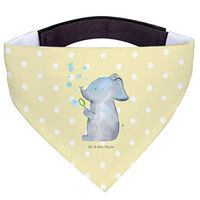 Produktbild von Mr. & Mrs. Panda Hund Halstuch Bandana Elefant Seifenblasen Gelb Polyester Größe L