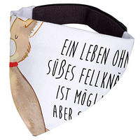 Produktbild von Mr. & Mrs. Panda Hund Halstuch Bandana Weiß aus Polyester
