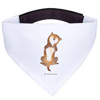 Produktbild von Mr. & Mrs. Panda Hund Halstuch Bandana Weiß aus Polyester Größe L