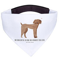 Produktbild von Mr. & Mrs. Panda Hund Halstuch Bandana Weiß Polyester Größe L