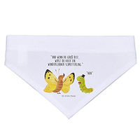 Produktbild von Mr. & Mrs. Panda Hund Halstuch Bandana Zitronenfalter Weiß Größe S