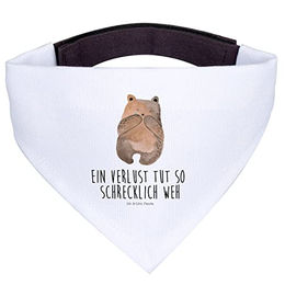 Mr. & Mrs. Panda Hund Halstuch Bär Design in Weiß – Bild 1 von 3