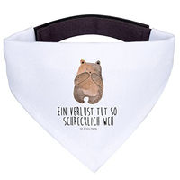 Produktbild von Mr. & Mrs. Panda Hund Halstuch Bär Design in Weiß