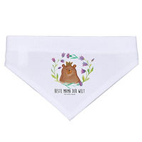 Produktbild von Mr. & Mrs. Panda Hund Halstuch Bär Königin Weiß Stoff Größe S