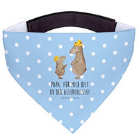 Produktbild von Mr. & Mrs. Panda Hund Halstuch Bären mit Hut Blau aus Polyester Größe L