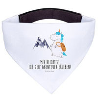 Produktbild von Mr. & Mrs. Panda Hund Halstuch Einhorn Bergsteiger Weiß aus Polyester