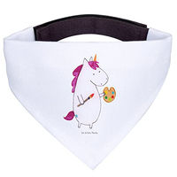 Produktbild von Mr. & Mrs. Panda Hund Halstuch Einhorn Künstler Design aus Polyester Weiß Größe L