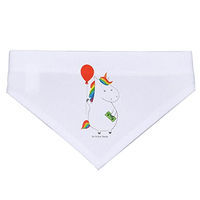Produktbild von Mr. & Mrs. Panda Hund Halstuch Einhorn Luftballon Weiß Größe M