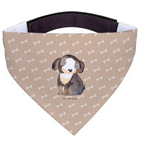 Produktbild von Mr. & Mrs. Panda Hund Halstuch Entspannen aus Polyester in Schwarz Braun Beige Größe S