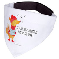 Produktbild von Mr. & Mrs. Panda Hund Halstuch Fuchs Sänger Bandana Weiß Polyester Größe M