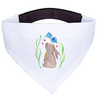 Produktbild von Mr. & Mrs. Panda Hund Halstuch Hase Blume Weiß Polyester Größe L