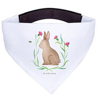 Produktbild von Mr. & Mrs. Panda Hund Halstuch Hase Motiv Weiß Polyester Größe L