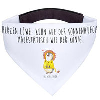 Produktbild von Mr. & Mrs. Panda Hund Halstuch Löwe Astrologie Weiß Polyester