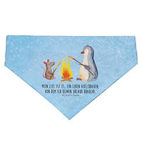 Produktbild von Mr. & Mrs. Panda Hund Halstuch Pinguin Lagerfeuer Blau aus Polyester Größe L