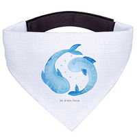 Produktbild von Mr. & Mrs. Panda Hund Halstuch Sternzeichen Fische Weiß Polyester Größe L