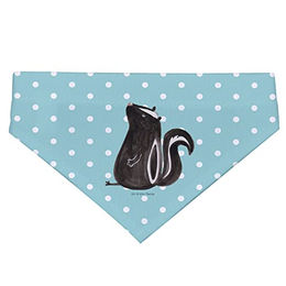 Mr. & Mrs. Panda Hund Halstuch Stinktier Sitzen Türkis Größe M – Bild 1 von 2
