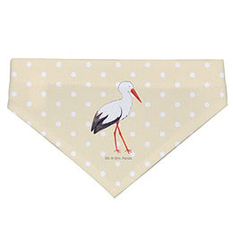 Mr. & Mrs. Panda Hund Halstuch Storch Gelb Beige – Bild 1 von 2