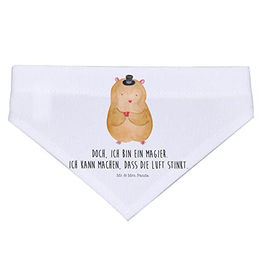 Produktbild von Mr. & Mrs. Panda Hund Halstuch und Hamster Hut Set Zauberer Motiv Bunt Weiß