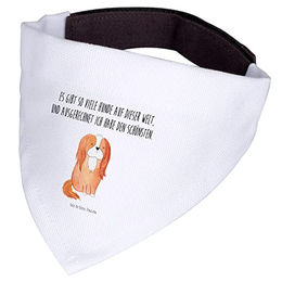 Mr. & Mrs. Panda Hund Halstuch Weiß Stoff Größe S – Bild 1 von 3