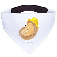 Produktbild von Mr. & Mrs. Panda Hunde Bandana Igel Beten Halstuch aus Polyester Weiß Größe L
