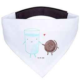 Mr. & Mrs. Panda Hunde Bandana Milch Keks Weiß Größe M aus Polyester – Bild 1 von 3