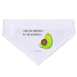 Mr. & Mrs. Panda Hunde Halstuch Avocado Pfeifen Weiß Größe S aus Polyester – Bild 1 von 3