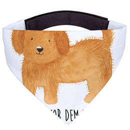 Mr. & Mrs. Panda Hunde Halstuch Bandana aus Polyester Weiß Größe L – Bild 1 von 8