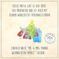 Produktbild von Mr. & Mrs. Panda Hunde Halstuch Bandana Weihnachten Smörle Weiß Polyester Größe L