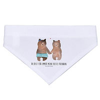 Produktbild von Mr. & Mrs. Panda Hunde Halstuch Bär Freundin Weiß Größe S