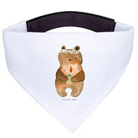 Produktbild von Mr. & Mrs. Panda Hunde Halstuch Bär Kommunikation Weiß Polyester Größe M