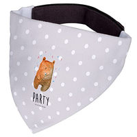 Produktbild von Mr. & Mrs. Panda Hunde Halstuch Bär Party Grau Weiß Größe S aus Polyester