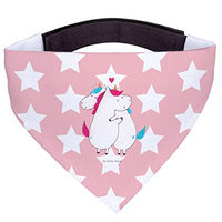 Produktbild von Mr. & Mrs. Panda Hunde Halstuch Einhorn Design aus Polyester in Rosa und Rot Größe M